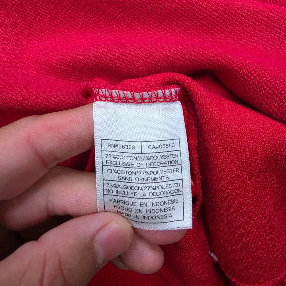 Vintage Y2K Wisconsin Badgers Nike Team Embroidered Polo Shirt Mens Medium Red